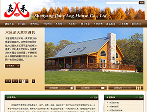 嘉禾木屋網(wǎng)站設(shè)計效果圖