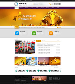 鉑郡金融網(wǎng)站設(shè)計(jì)效果圖